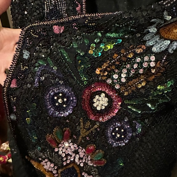 VINTAGE Beaded Sequin Jacket by Joseph Le Bon - Picture 5 of 6